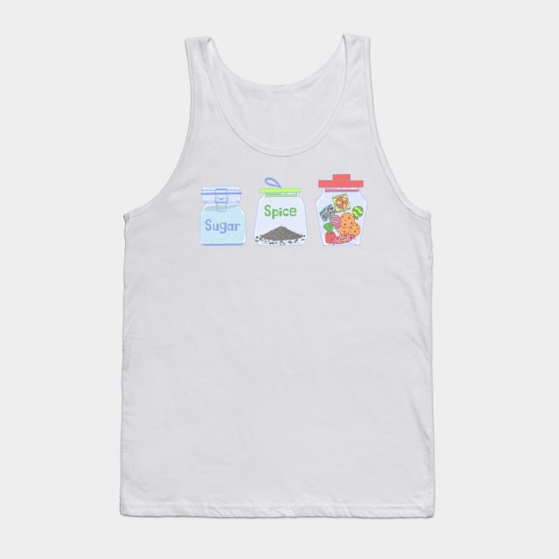 Sugar, spice and everything nice powerpuff girls Tank Top by Aesthetic_cornerr